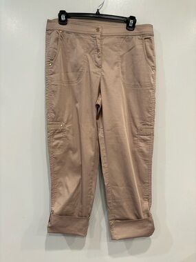 Zenergy by Chico's Blush Utility Cropped Pants Size 1